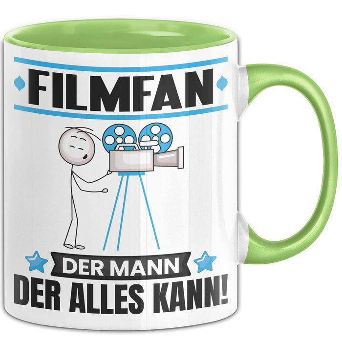 Filmfan Tasse Geschenk für Filmfan Der Mann Der Alles Kann Geschenkidee zum Geburtstag Grün Trendation