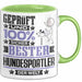 Hundesportler Geschenk Lustiger Spruch für Hundesportler Geschenkidee Bester Hundesportler Der Welt Grün Trendation