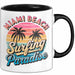 Miami Florida USA Tasse Geschenk Lustige Geschenkidee Spruch Strandsurfen Trendation