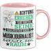 Musikjournalist Geschenk Tasse Lustiger Spruch Erheben Sie Sich Der Musikjournalist Betritt den Raum Rosa Trendation