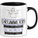 Drummerin Weil Es Keinen Schöneren Beruf Gibt Tasse Geschenk für Eine Drummerin Lustig Trendation