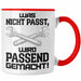 Trendation - Handwerker Tasse mit Spruch Geschenke für Handwerk Kaffeebecher KFZ Mechaniker Mechatroniker Rot Trendation