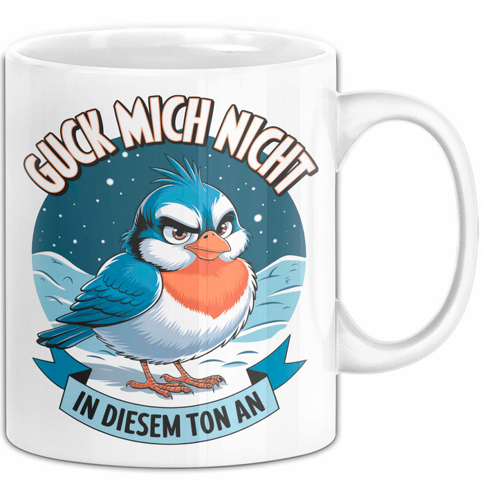 Sarkasmus Sarkastisch Tasse Geschenk Lustige Geschenkidee Guck Mich Nicht In Diesem Ton An Weiß Trendation