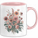 Botanische Blumen Tasse Geschenk Lustige Geschenkidee Spruch Rosa Trendation