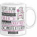 Songtexterin Geschenk Becher Tasse Gott Schuf Alle Menschen Gleich Nur Die Besten Durfeten Songtexterin Werden Geschenkidee Lustig Weiß Trendation