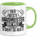 Hausmeister Tasse Geschenk Der Beste Hausmeister Der Welt Sieht So Aus Grün Trendation