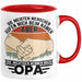 Opa Tasse Geschenk Bester Opa Geschenkidee Kaffee-Becher Geburtstag Die Meisten Menschen Rufen Mich Beim Namen Aber Die Wichtigsten Nennen Mich Opa Kaffee-Becher Rot Trendation
