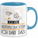 Geschenk für Wildtierbeobachterin Tasse Lustige Geschenkidee Geburtstag Ich Bin Wildtierbeobachterin Ich Darf Das Blau Trendation