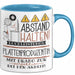 Plattenproduzentin Tasse Geschenk Lustig Abstand Halten Hochleistungs-Plattenproduzentin Mit Drang Zur Perfektion Bei Der Arbeit Blau Trendation