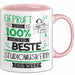 Beste Studiomusikerin Der Welt Tasse Geschenk für Eine Studiomusikerin Geprüft Und Sicher Geschenkidee Geburtstag Weihnachten Rosa Trendation
