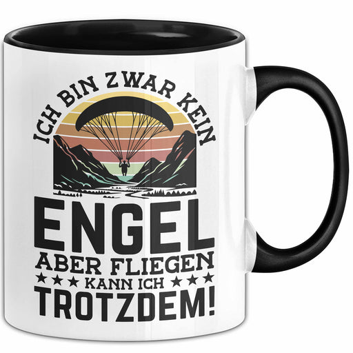 Fallschirmspringer Tasse Geschenk Ich Bin Zwar Kein Engel Aber Fliegen Kann Ich Trotzdem Geschenkidee Becher Trendation