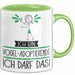 Geschenk für Vogel-Adoptierende Tasse Lustige Geschenkidee Geburtstag Ich Bin Vogel-Adoptierende Ich Darf Das Grün Trendation