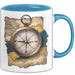 Abenteurer Tasse Geschenkidee für Outdoor Entdecker Blau Trendation