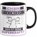 Großcousin Tasse Geschenk für Großcousin Geburtstag Lustiger Spruch Kaffee-Becher Was Ist Deine Superkraft Schwarz Trendation