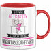 Musikbibliothekarin Tasse Geschenk Becher Stark Attraktiv Furchtlos Musikbibliothekarin Lustige Geschenkidee Rot Trendation