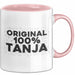 Tanja Tasse Original 100% Tanja Geschenk Rosa Trendation