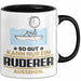 Ruderer Geschenk Tasse So Gut Kann Nur Ein Ruderer Aussehen Geschenkidee Kaffee-Becher Schwarz Trendation