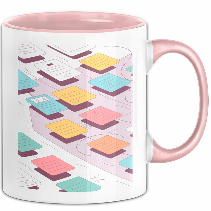 UX Designer Tasse Geschenk Lustige Geschenkidee Spruch Für User Experience Profis Rosa Trendation