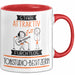 Tonstudio-Besitzerin Tasse Geschenk Becher Stark Attraktiv Furchtlos Tonstudio-Besitzerin Lustige Geschenkidee Rot Trendation