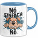 Sarkastischer Hund Tasse Geschenkidee Nope Haustierbesitzer Blau Trendation