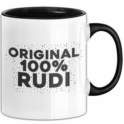 Rudi Tasse Original 100% Rudi Geschenk Schwarz Trendation