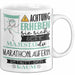 Marathonläuferin Tasse Geschenk Lustiger Spruch Bitte Erheben Sie Sich Seine Majestät Die Marathonläuferin Betritt Den Raum Weiß Trendation
