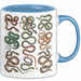 Reptil Schlangen Tier Tasse Geschenk Lustige Geschenkidee Spruch Blau Trendation