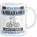 Fahrradfahrer Tasse Geschenk für Fahrradfahrer Geburtstag Lustiger Spruch Kaffee-Becher Was Ist Deine Superkraft Weiß Trendation