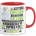 Eishockeyspieler Geschenk Tasse Lustiger Spruch Erheben Sie Sich Der Eishockeyspieler Betritt den Raum Rot Trendation