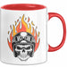 Motorradfahrer Tasse Geschenkidee Biker Lustiger Spruch Geschenkidee Lustig Rot Trendation
