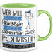 Polizistin Tasse Geschenk Spruch Wer Will Schon Prinzessin Sein Wenn Man Auch Polizistin Sein Kann Grün Trendation