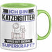 Katzensitter Tasse Geschenk für Katzensitter Geburtstag Lustiger Spruch Kaffee-Becher Was Ist Deine Superkraft Grün Trendation