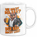 Bär Beim Biertrinken Tasse Geschenk Lustige Geschenkidee Spruch Wie Macht Der Bär? Der Bär Macht Leer Weiß Trendation