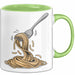 Spaghetti Fan Tasse Geschenkidee für Pasta Liebhaber Grün Trendation