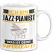 Jazz-Pianist Tasse Geschenk für Jazz-Pianist Geburtstag Lustiger Spruch Kaffee-Becher Was Ist Deine Superkraft Weiß Trendation