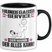 Hundegassi-Service Tasse Geschenk für Hundegassi-Service Der Mann Der Alles Kann Geschenkidee zum Geburtstag Schwarz Trendation