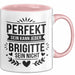 Brigitte Tasse Geschenk Perfekt Sein Kann Jeder Geschenkidee Geburtstag Rosa Trendation