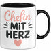 Büroarbeit Kollege Chef Tasse Geschenk Lustige Geschenkidee Spruch Chefin Mit Herz Trendation