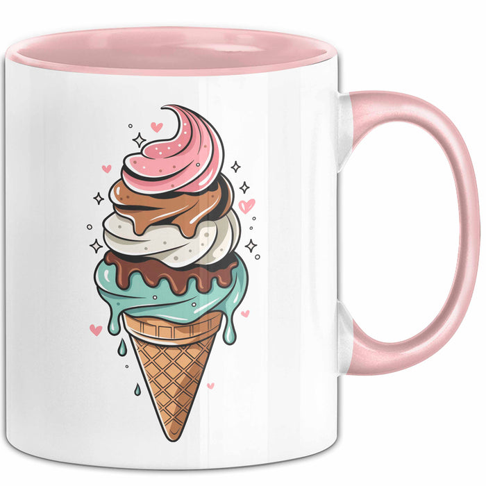 Dessert Fan Tasse Geschenkidee Kuchen und Gebäck Liebhaber Rosa Trendation