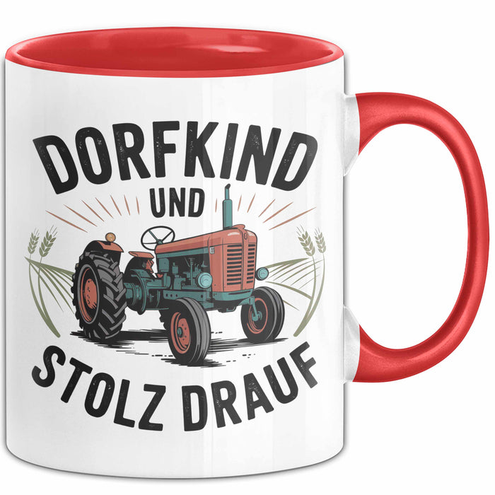 Landwirt Tasse Geschenk Lustige Geschenkidee Spruch Rot Trendation