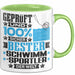 Schwimmsportler Geschenk Lustiger Spruch für Schwimmsportler Geschenkidee Bester Schwimmsportler Der Welt Grün Trendation