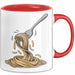 Spaghetti Fan Tasse Geschenkidee für Pasta Liebhaber Rot Trendation