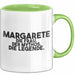 Margarete Tasse Margarete – Die Frau. Der Mythos. Die Legende. Geschenk Grün Trendation