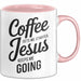 Jesus Christliche Geschenk Kaffee Jesus hält mich am Laufen Geschenkidee Lustig Rosa Trendation