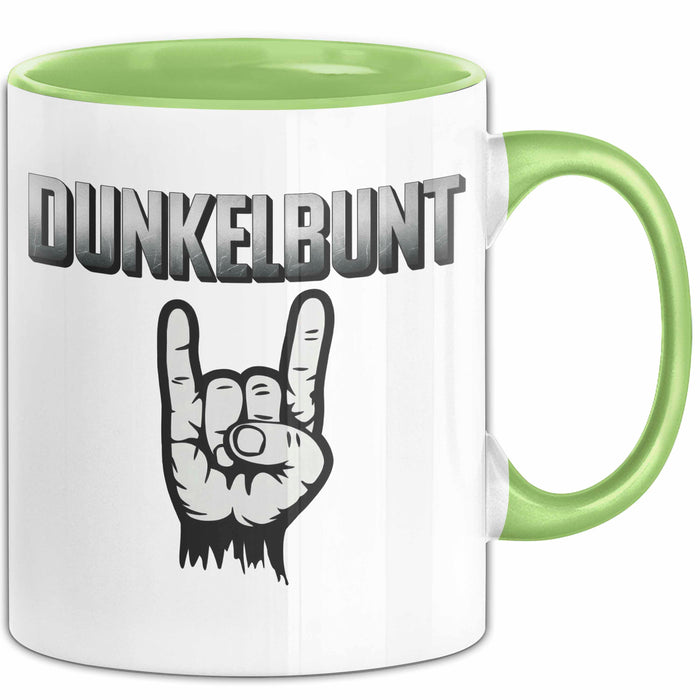 Dunkle Farbe Tasse Geschenk Lustige Geschenkidee Spruch Dunkelbunt Grün Trendation