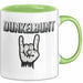 Dunkle Farbe Tasse Geschenk Lustige Geschenkidee Spruch Dunkelbunt Grün Trendation