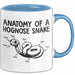 Reptil Schlange Tier Tasse Geschenk Lustige Geschenkidee Spruch Anatomie Einer Hakennasennatter Blau Trendation