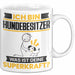 Hundebesitzer Tasse Geschenk für Hundebesitzer Geburtstag Lustiger Spruch Kaffee-Becher Was Ist Deine Superkraft Weiß Trendation