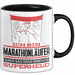 Marathonläufer Geschenk Tasse Ich Bin Marathonläufer Aber Sag Doch Einfach Superheld Lustige Geschenkdiee für Marathonläufer Kaffee-Becher Schwarz Trendation