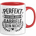 Gabriele Tasse Geschenk Perfekt Sein Kann Jeder Geschenkidee Geburtstag Rot Trendation
